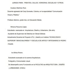 63ed-JURADO PARA: FRENTES, CALLES, VIDRIERAS, ESCUELAS Y OTROS